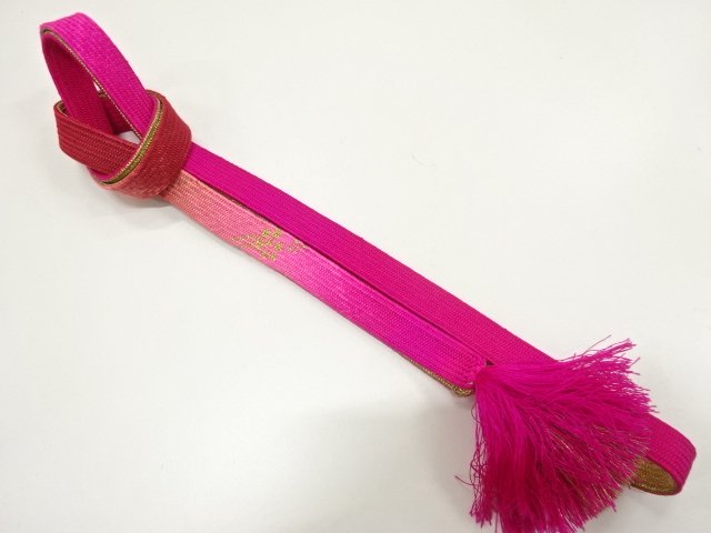 JAPANESE KIMONO / HAND-TIED OBIJIME CORD